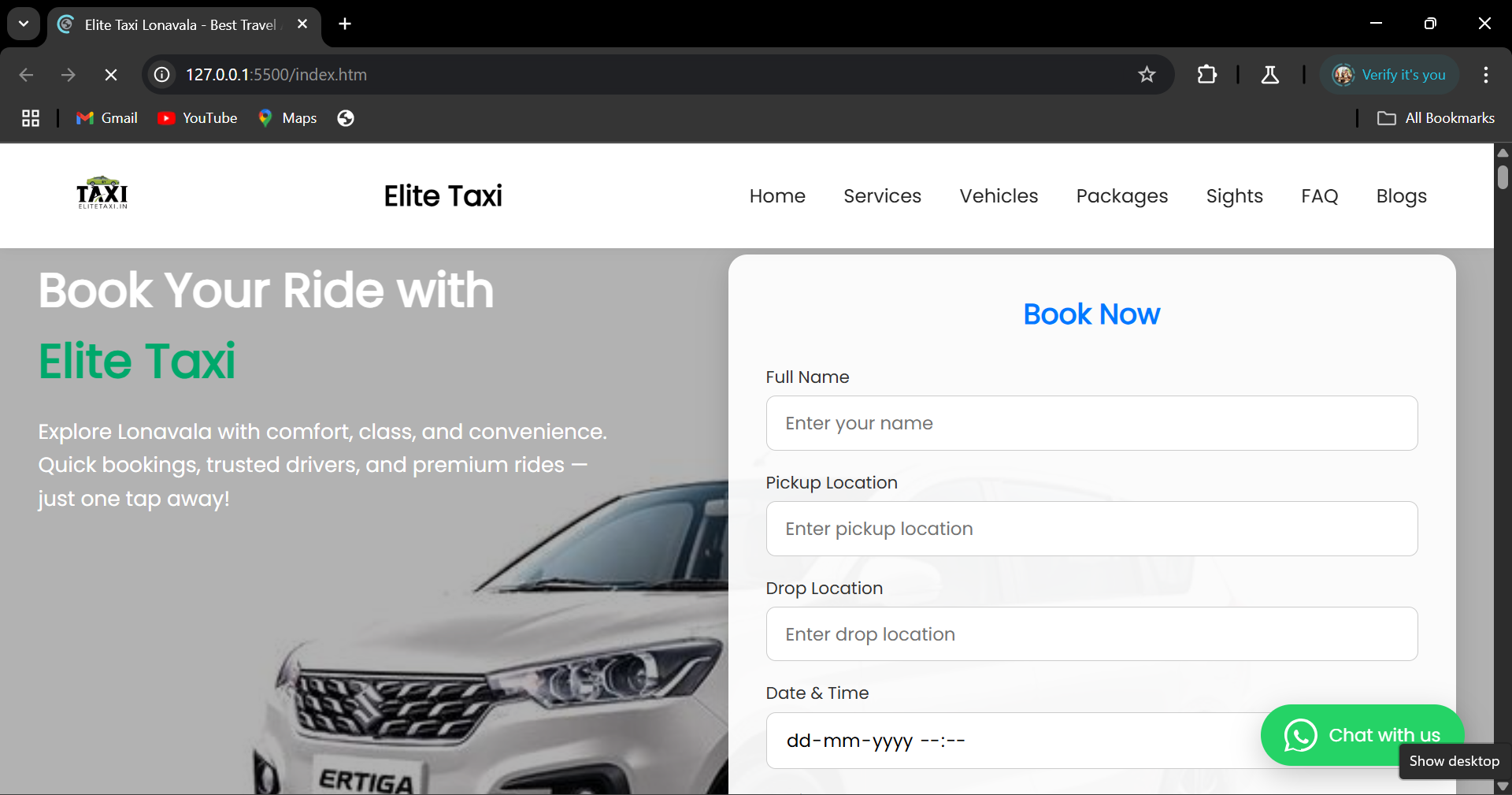 Elite Taxi & Shivshambhu Travels — Car Rental Portals